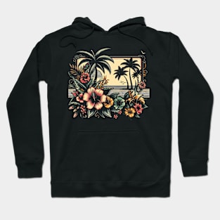 A Tropical Symphony. summer vibe on a desert island Hoodie